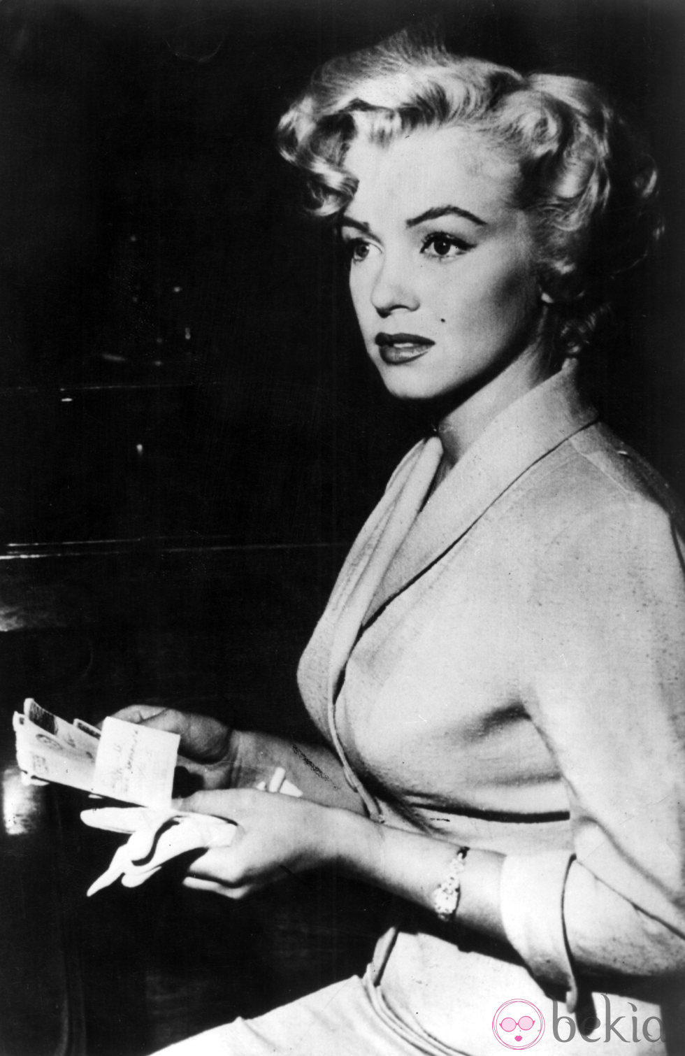 Marylin Monroe Fotografiada Durante Un Acto Público Marilyn Monroe 