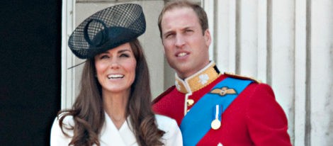Los Duques de Cambridge en el desfile 'Trooping the Colour' junto a la Familia Real Británica