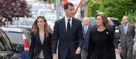 La Reina Sofía y los Príncipes de Asturias acuden a la misa por Fernando Moreno