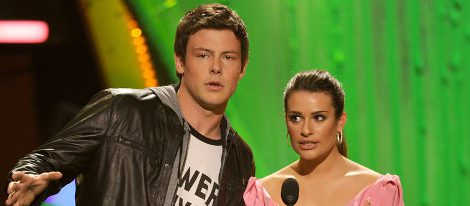 Cory Monteith y Lea Michelle de 'Glee' en los Nickelodeon Kids Choice Awards 2010