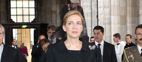 La Infanta Cristina representa a la Casa Real Española en el funeral de Otto de Habsburgo