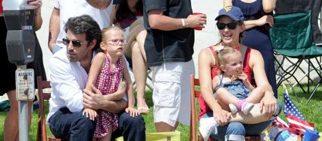 Jennifer Garner, Ben Affleck y sus hijas, Seraphina y Violet