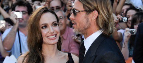 Brad Pitt y Angelina Jolie, muy cariñosos en el estreno de 'Moneyball' en el Festival de Toronto