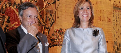 La Infanta Cristina inaugura una exposición de tapices de Pastrana en Washington