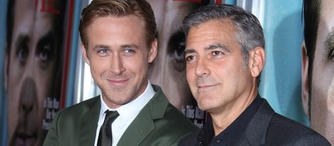 Stacy Keibler apoya a su novio George Clooney en la presentación de 'The Ides of March' en los Ángeles