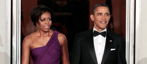 Barack y Michelle Obama visten de gala la Casa Blanca para la cena en honor al presidente Corea del Sur
