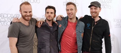 Coldplay en la presentación de la gira 'Xylo Myloto' en Madrid