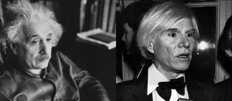 Albert Einstein y Andy Warhol, dos muertos muy ricos