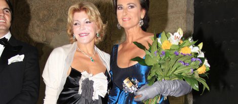 La Baronesa Thyssen y Carmen Tello en los Premios Escaparate 2011