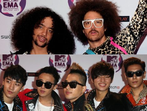 LMFAO y Big Bang en los MTV EMA 2011