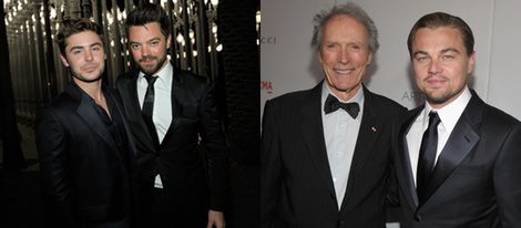 Zac Efron, Dominic Cooper, Clint Eastwood y Leonardo DiCaprio en 