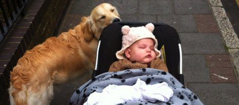 Astala y el perro Parpy de paseo
