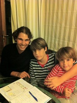 Rafa Nadal y sus primos