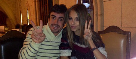 Fernando Alonso y Dasha Kapustina