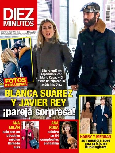 Blanca Suárez y Javier Rey en la portada de Diez Minutos