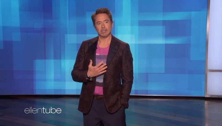 Robert Downey Jr. haciendo un monólogo en 'The Ellen Show'/ Foto: Youtube.com
