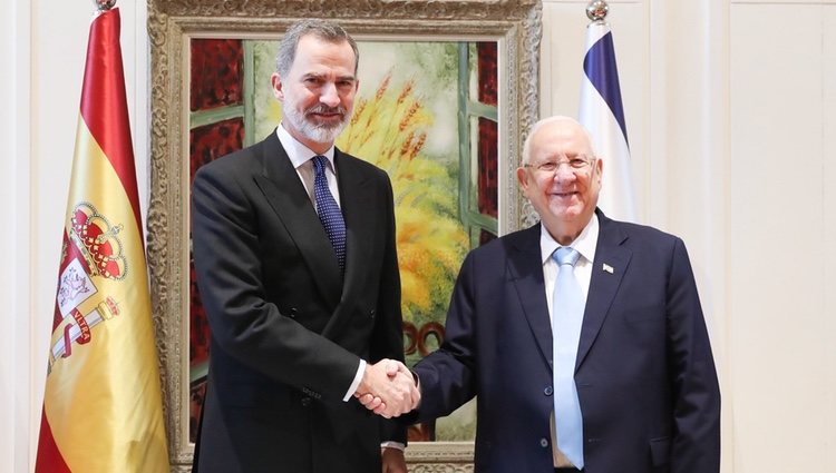 El Rey con el Presidente del Estado de Israel, Reuven Rivlin