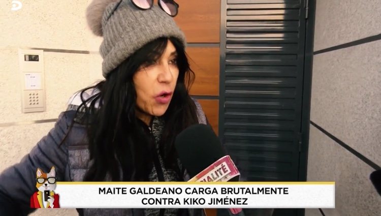 Maite Galdeano contestando a Kiko Jiménez|Foto: telecinco.es