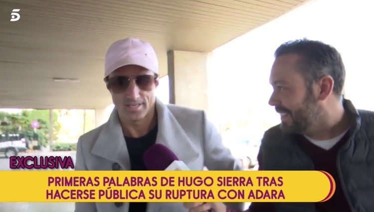 Hugo Sierra hablando con Kike Calleja para 'Sálvame'|Foto: telecinco.es