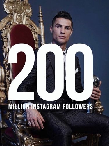 Cristiano Ronaldo alcanzó los 200 millones de seguidores en Instagram