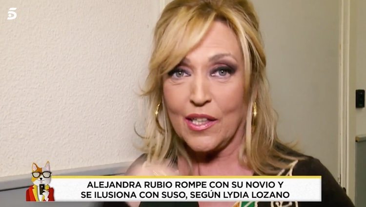 Lydia Lozano hablando de la relación de Alejandra Rubio y Suso/Foto: telecinco.es