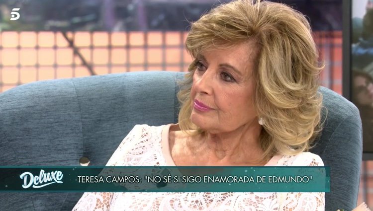 María Teresa Campos en su entrevista en 'Sábado Deluxe'|Foto: telecinco.es