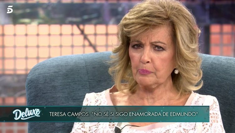 María Teresa Campos hablando de Edmundo Arrocet en 'Sábado Deluxe'|Foto: telecinco.es