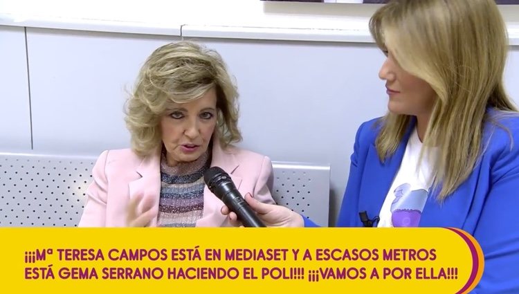 María Teresa Campos hablando con Carlota Corredera | Foto: telecinco.es