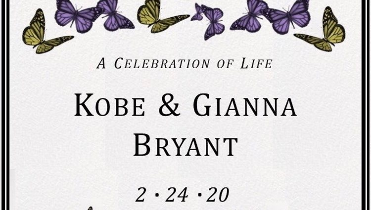 Invitación del homenaje de Kobe Bryant y Gianna/Foto: Instagram