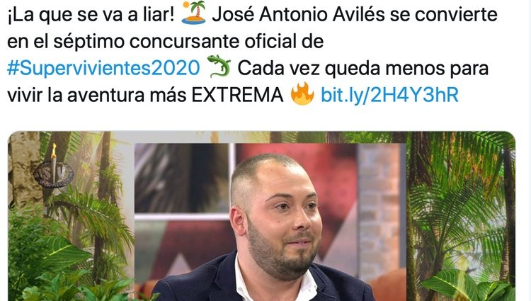 Confirmación oficial de Jose Antonio Avilés/Foto: Twitter