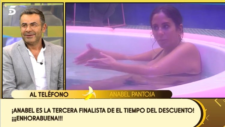 Anabel Pantoja hablando con 'Sálvame' tras 'El tiempo del descuento' / Telecinco.es