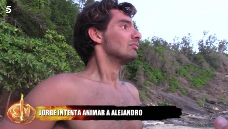 Alejandro Reyes desconsolado en 'Supervivientes 2020'|Foto: telecinco.es