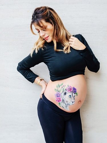 Elena Tablada presumiendo de embarazo/ Foto: Instagram