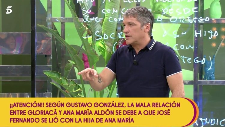 Gustavo González hablando de Ana María Aldón|Foto: telecinco.es