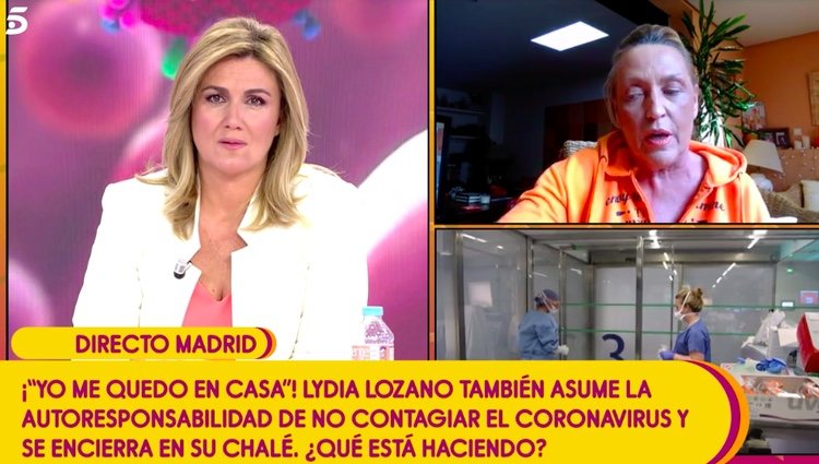 Lydia Lozano en cuarentena por posible coronavirus/telecinco.es
