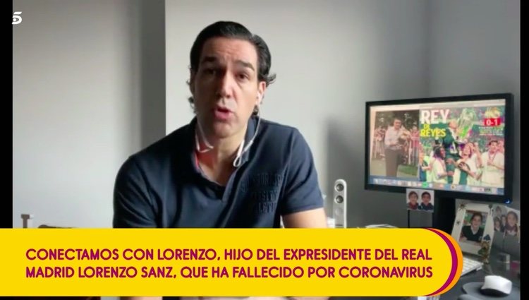 Lorenzo Sanz contando cómo evolucionó la salud de su padre / Telecinco.es