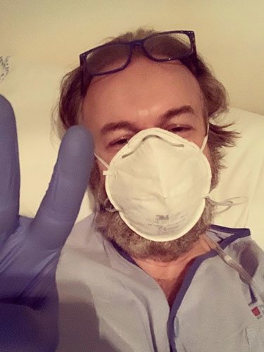 Tristán Ulloa en el hospital/ Foto: Instagram