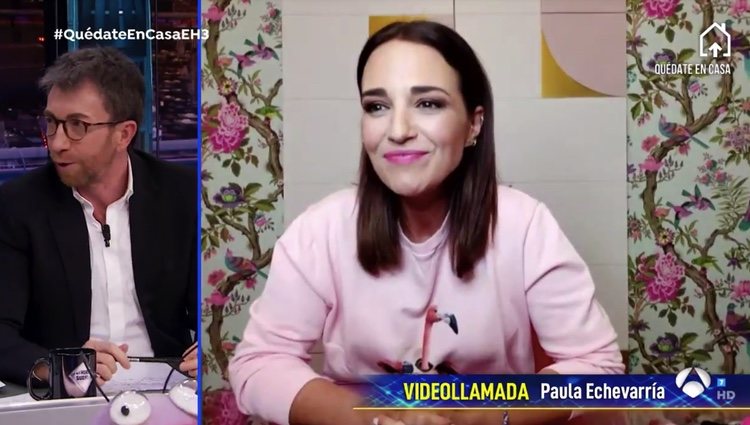 Paula Echevarría disfruta en 'El Hormiguero: Quédate en casa'/antena3.com