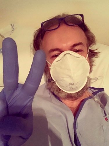 Tristán Ulloa en el hospital / Instagram
