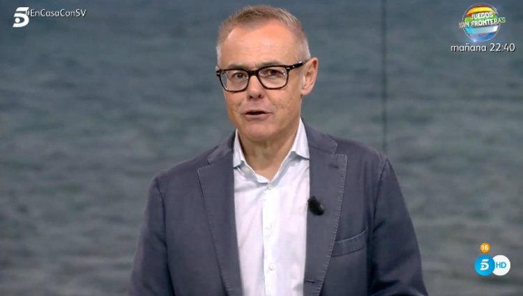 Jordi González contando la noticia / Telecinco.es