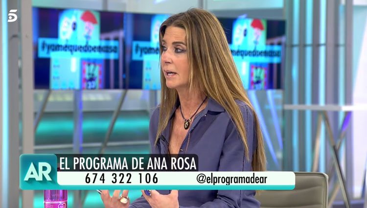 Marisa Martín-Blázquez en 'El programa de Ana Rosa'/ Foto: telecinco.es