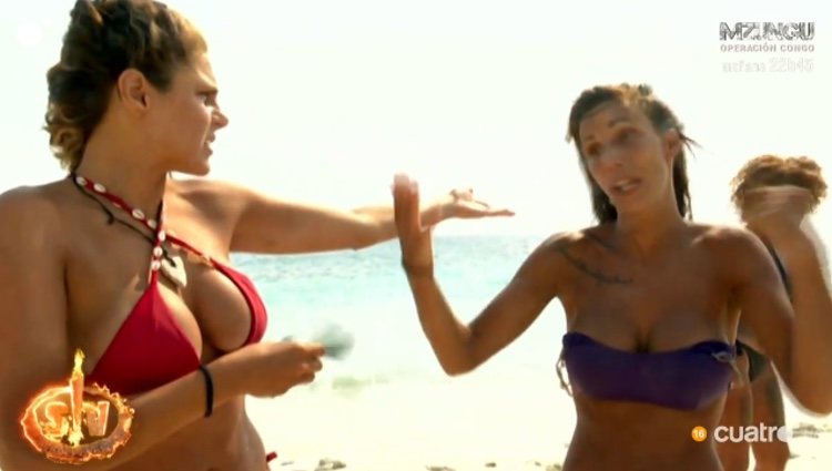 Ivana y Fani discutiendo en la playa / Cuatro.com