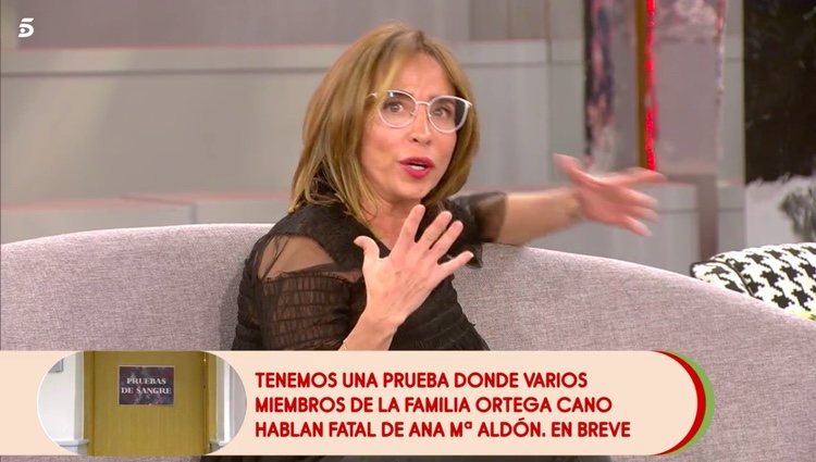 María Patiño contando cómo reaccionó / Telecinco.es