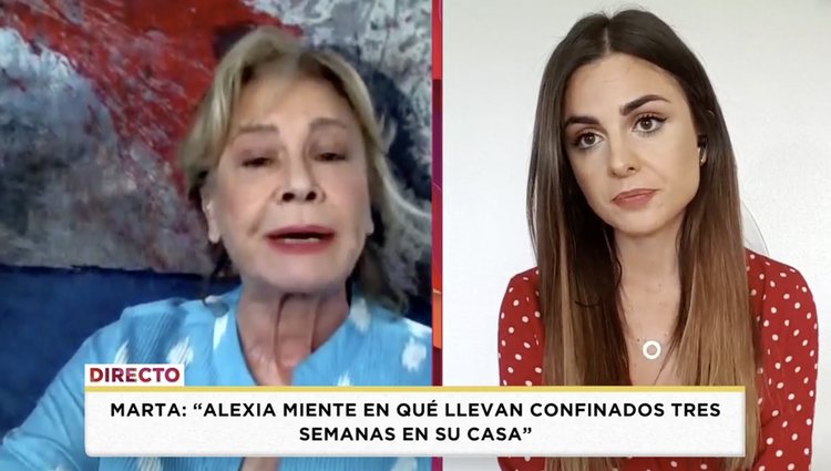 Mila Ximénez, muy indignada con Alexia Rivas | Foto: Telecinco.es