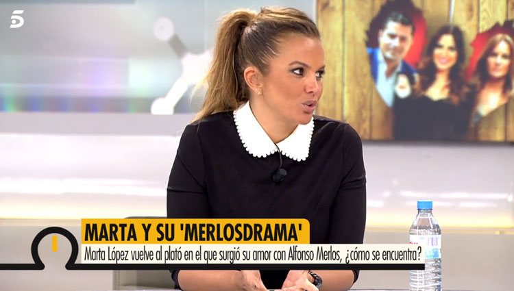 Marta López cuenta cómo se siente en 'Ya es mediodía'/ Foto: telecinoo.es