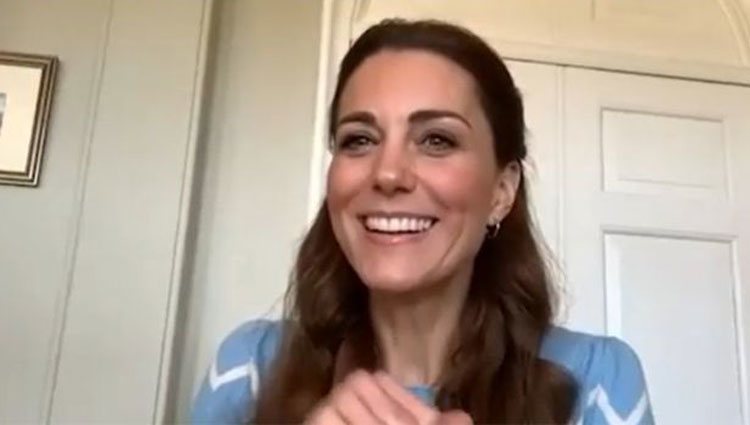 Kate Middleton haciendo una videollamada/ Foto: Instagram