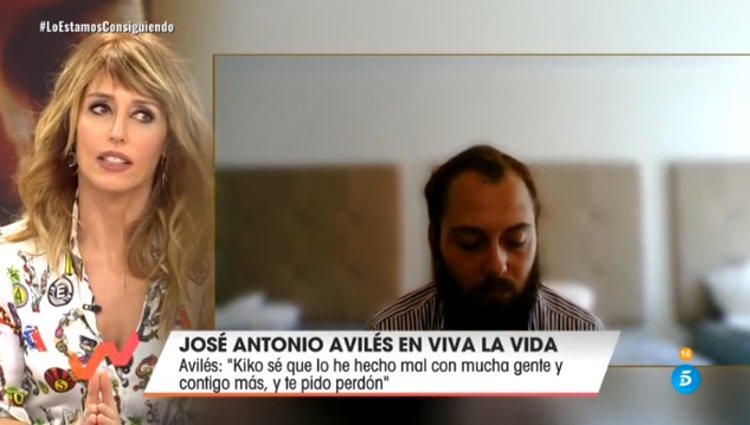 Emma García preguntando a Avilés por su arrepentimiento / Telecinco.es