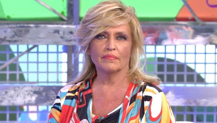 Lydia Lozano en el plató de 'Sálvame' enfadada por sacar el caso Ylenia / Telecinco.es