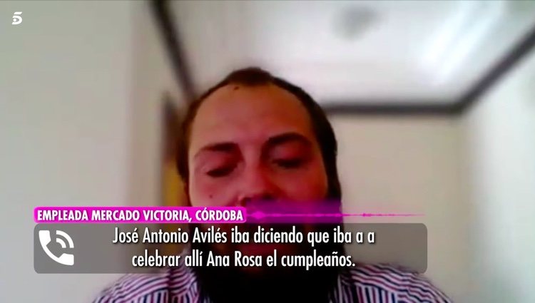 Avilés hablando del cumpleaños de Ana Rosa Quintana / Telecinco.es