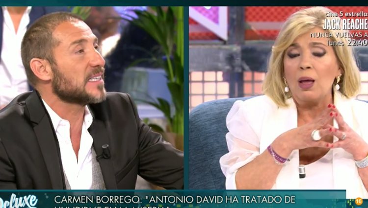 Antonio David y Carmen Borrego discutiendo | Foto: telecinco.es